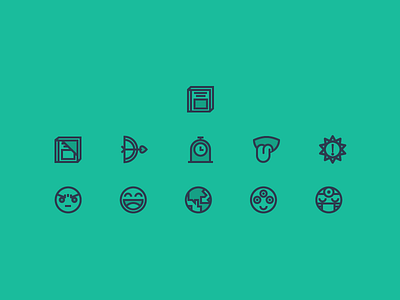 Flat & Random flat icons random