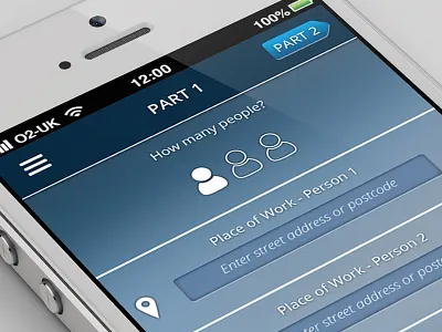 The setup app app design blue design iphone ui user interface