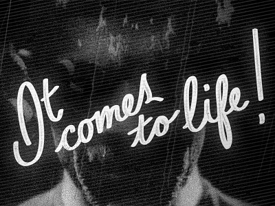 The Mummy! calligraphy lettering monster movie mummy titles type typography