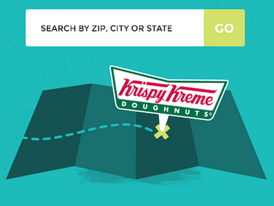 Search flat krispy kreme location map ui