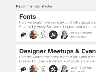 Recommended stacks card chisel recommend stacks