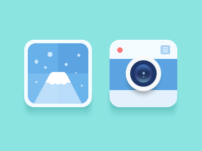 icons-No.2 camera flat photo simple