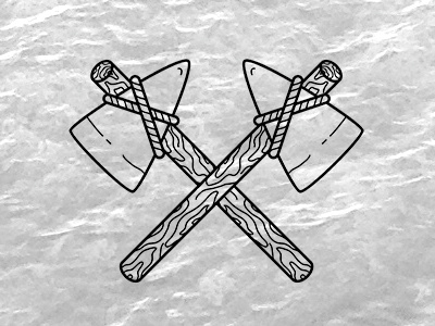 Tomahawk For Dribbble axes happy accident logo stone tomahawks wood