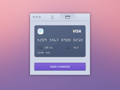 Edit Credit Card mac native pixels ui ux