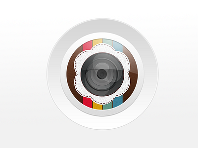 Kindergram New Look icon app kindergram lens plastic white