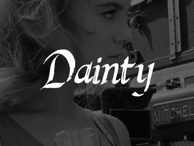 Dainty Logo black and white dainty female feminine logo