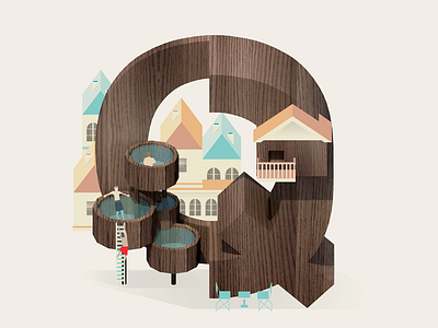 letter Q illustration letter q typography