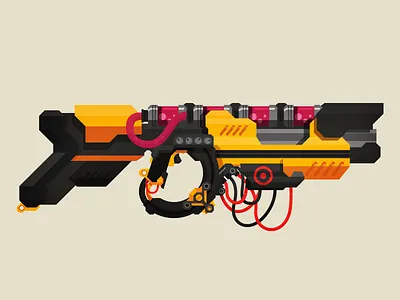 Bio Cannon bio cannon chemical fi fiction future games gun illustration sci science video weapon