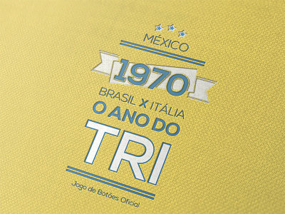 O Ano Do Tri branding brazil packing soccer vintage