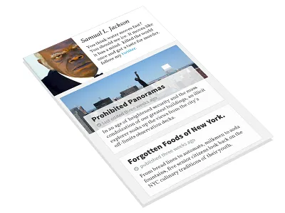 Mobile Index avatar bio flat index list marquee mobile profile publish title transparent