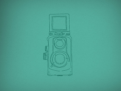 Twin Lens Sketch camera sketch vintage