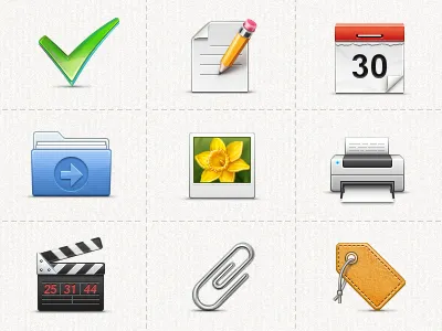 Task icons application cuberto icons tasks ui