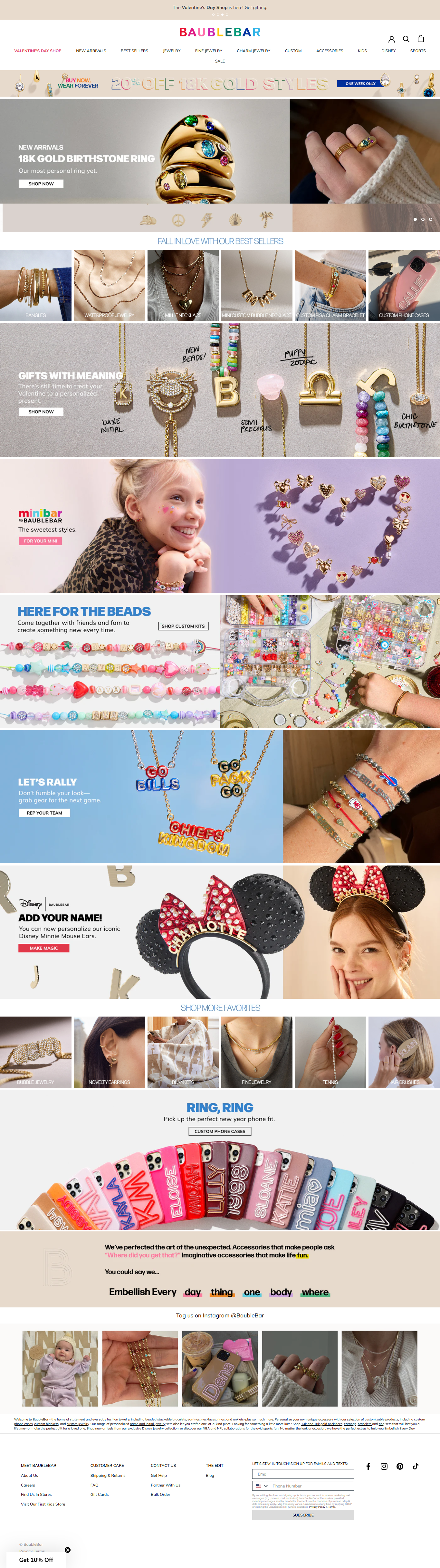 BAUBLEBAR branding marketing optimization seo shopify website design
