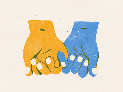 Daily Drawing - Hands amsterdam drawing hands illustration linedrawing love procreate texture