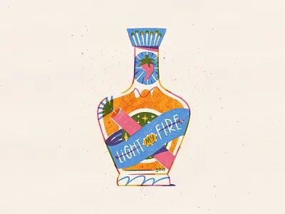 Daily Drawing - Hot Sauces amsterdam design drawing handlettering illustration linedrawing procreate texture