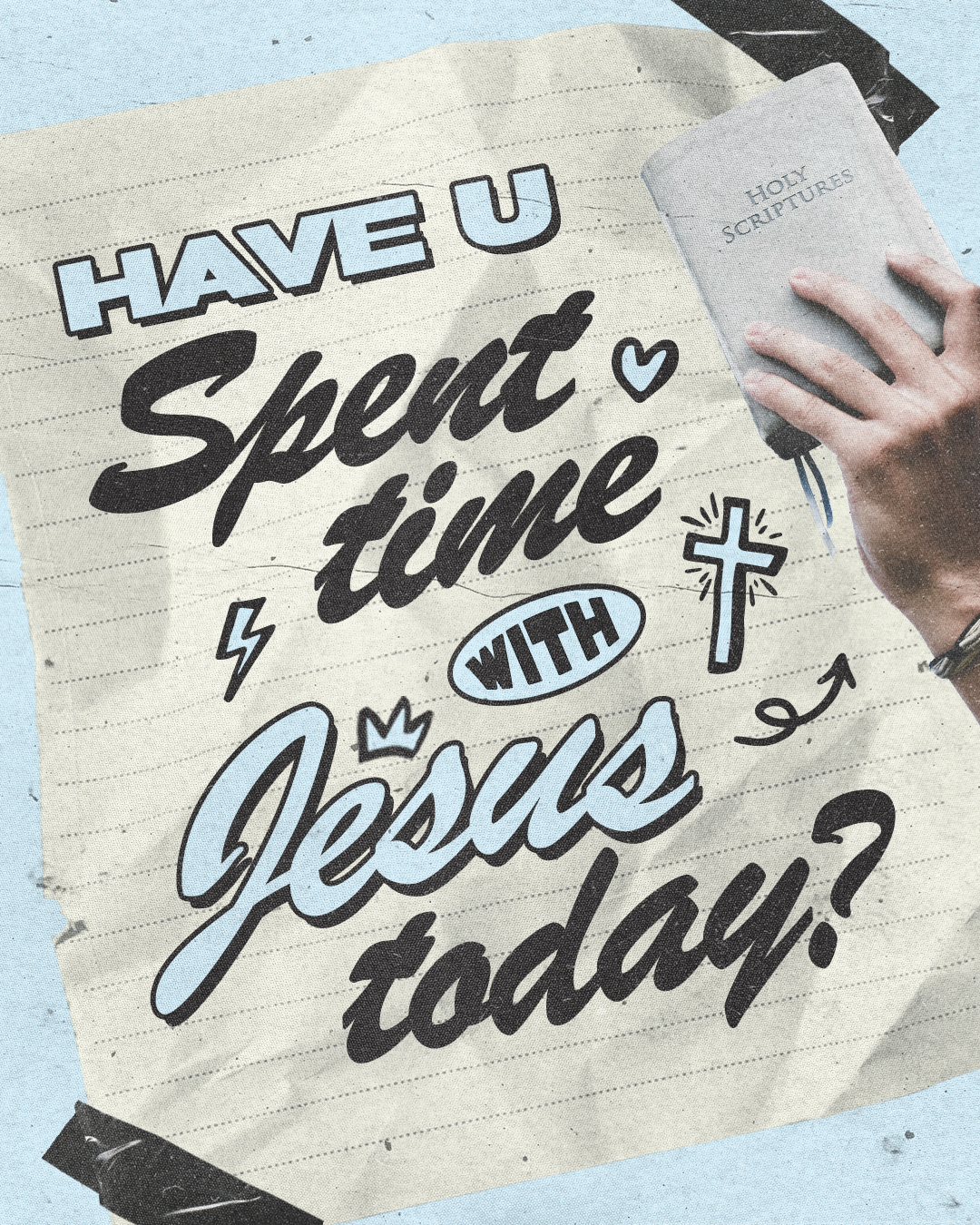 Have you spent time with Jesus today? | Christian Poster christian