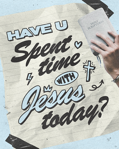 Have you spent time with Jesus today? | Christian Poster christian