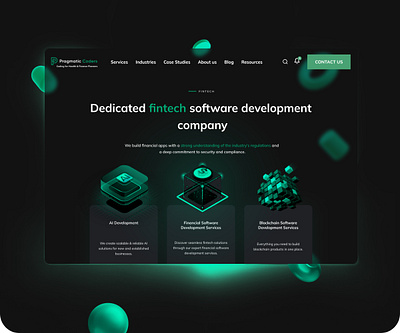 PragmaticCoders.com - Discover, Design, Stand out 3d 3d render ai design ai development app wallet banking blockchain fintech illustration product design ux webdesign