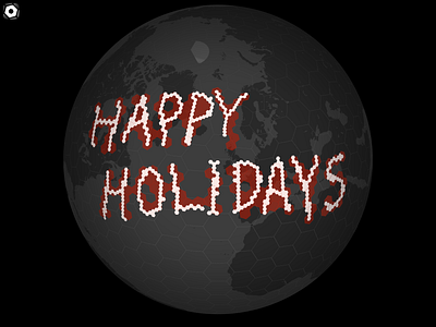 Happy Holidays animation graphic design hexagonplace