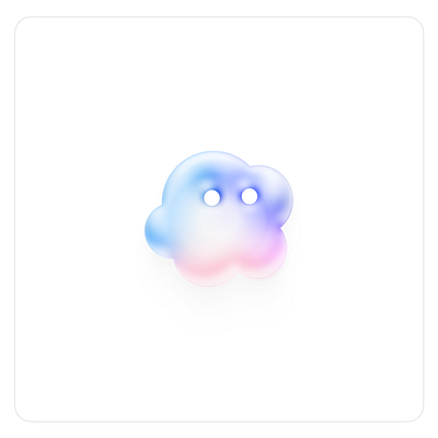 Cloud Icon 3d app app icon branding cloud cloud icon creative studio design design studio exploration figma icon illustration logo