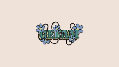 Playful Logo & Illustration for Apparel by Gefam apparel beige blue brand brown clothing collection colorful design flowers graphics green illustration lively logo nature plants playful psychedelic shrooms