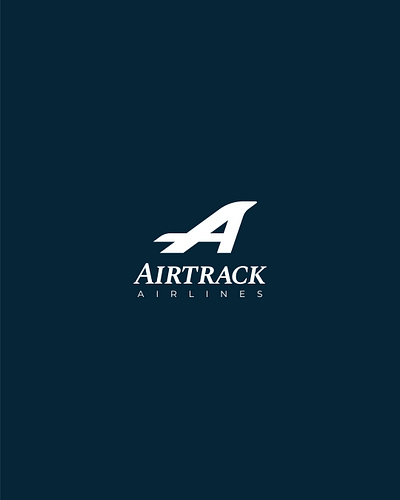 Airtrack - Airlines branding graphic design logo