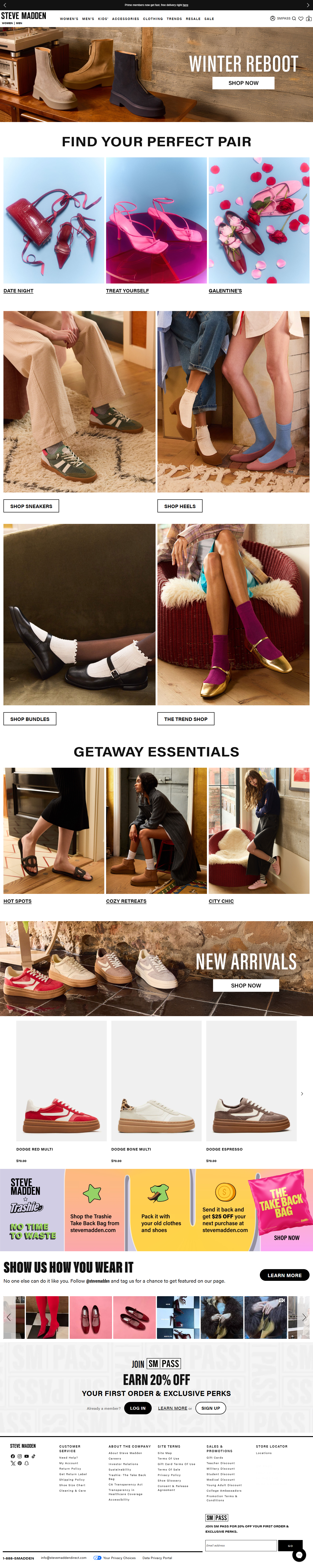 STEVE MADDEN branding marketing optimization seo shopify shopify design website design