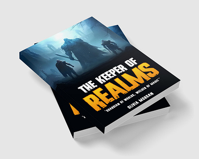 The Keeper of Realms banner bookcover flyer graphic design logo pooster