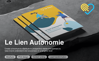 Brochure - le Lien Autonomie 12 page brochure brochure design figma graphic design print promotional item