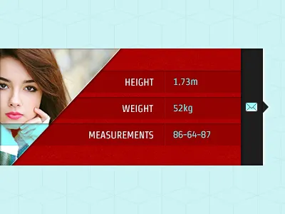 Profile Widget avatar blue profile rebound shapes