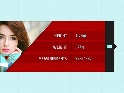 Profile Widget avatar blue profile rebound shapes