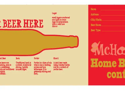 Beer Mailer ale amber beer brew brewery mail type typography