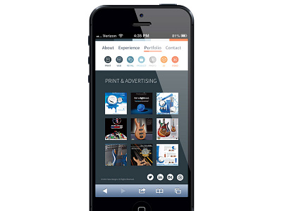 iPhone website layout iphone mobile phone ui web website