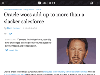 GigaOM article experience, tablet responsive responsive design tablet technology web web design
