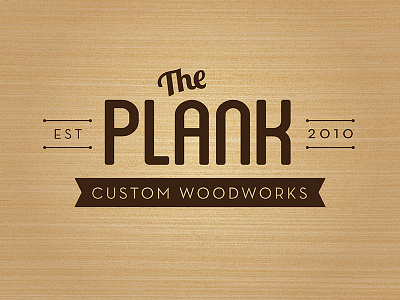 plank logo brown custom design logo nashville plank tennessee typography vintage wood