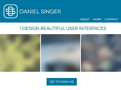 Portfolio Test blue blurred flat portfolio