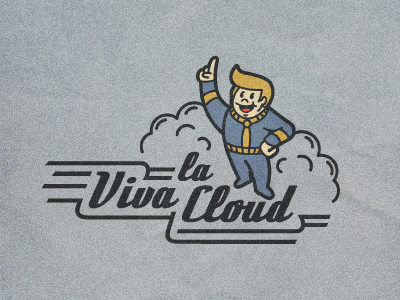 Vivalacloudfallout brand cloud coworking creative creative logo fallout logo logo design logo designer mark revolution social