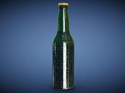bottle 3d beer bottle