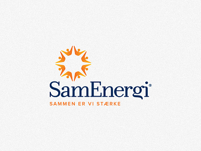 SamEnergi blue corporate identity logo payoff sun