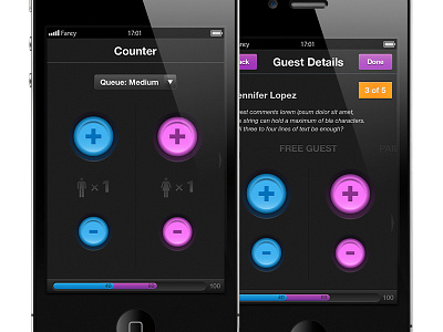 Cokonnect Counter2 buttons counter iphone men ui women