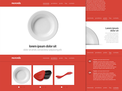Merenda Website WIP apple apple store cool design hotsite merenda product red simple single page site web web design website