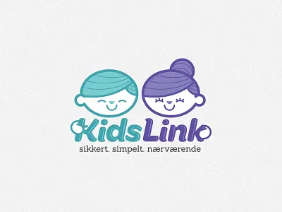 KidsLink color identity kids logo purple