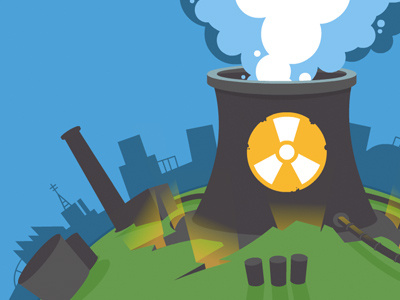 Nuclear Energy freelance illustrator illustratie illustration illustrator vector