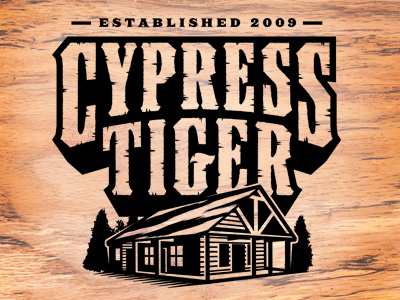 Cypress Tiger Tavern beer logo tavern typography