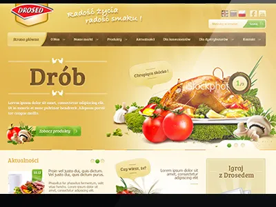 Drosed chicken ecology free run tasty