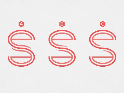 EES Monogram - Round 2 a abc adobe illustrator adobe illustrator cs3 adobe photoshop adobe photoshop cs3 ambigram b c e ees fabric hexagon illustrator illustrator cs3 letter letters logo logo design monogram photoshop photoshop cs3 red s shape texture textures typography