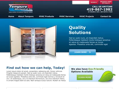 HVAC Website hvac redesign web website