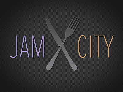 Jam City branding city event events fork fundraiser fundraising jam jam city knife logo oh ohio toledo typography