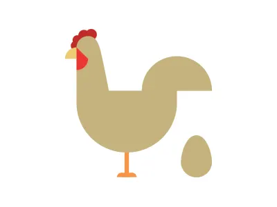 Which Came First? chicken egg farm