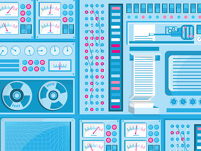 XOXCO Dispatch - Visit xoxco.com/dispatch dispatch illustration old computer vector vintage wires xoxco